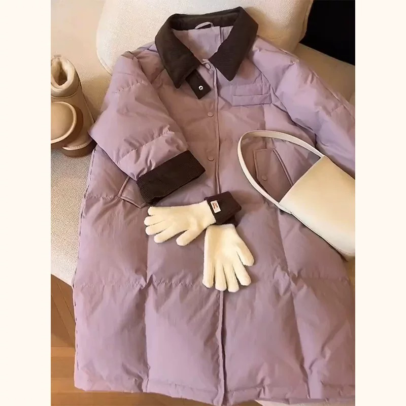 反季中长款羽绒服女装