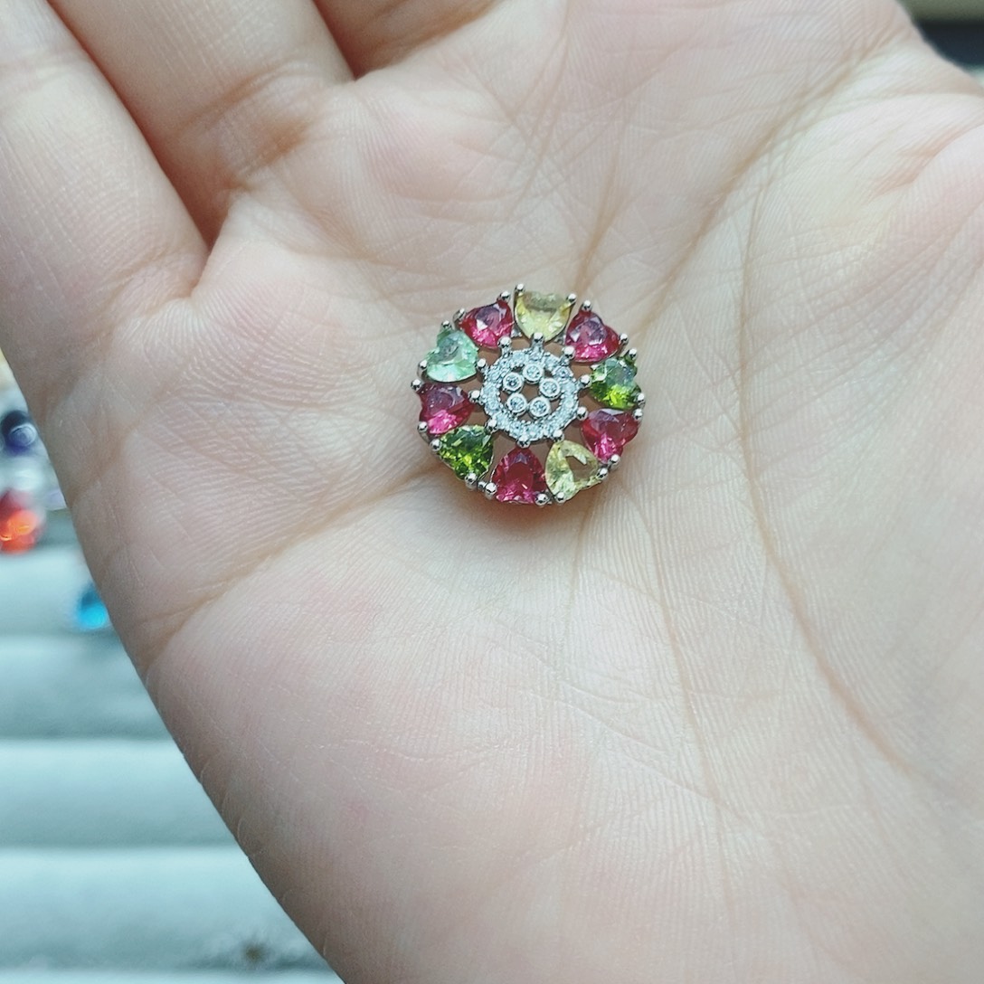 【闪购商品】托帕石耳饰银S925镶嵌