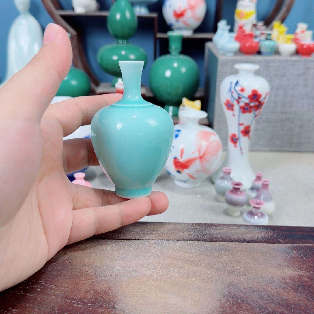 陶瓷手工小花器摆件