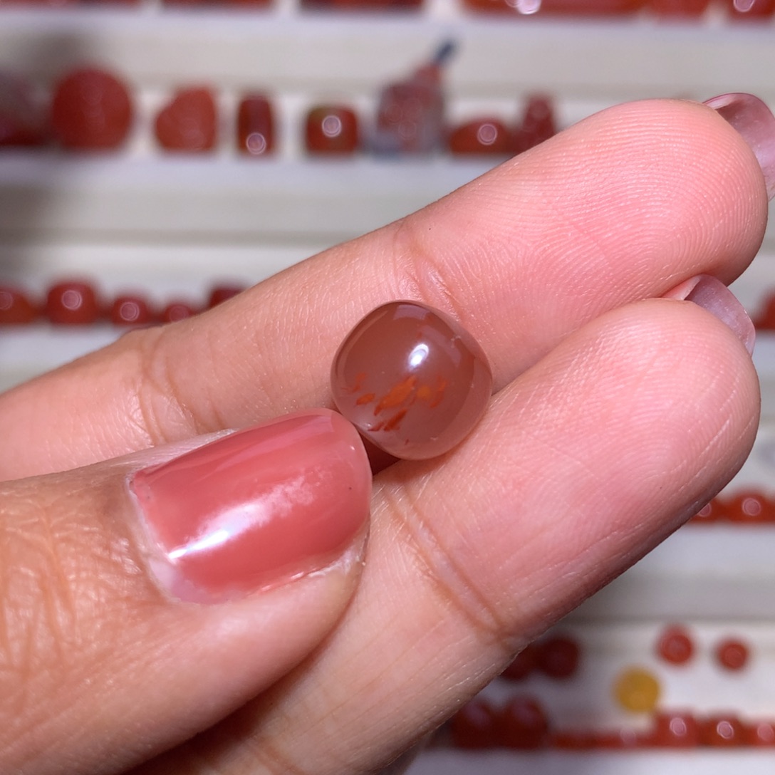 南红玛瑙未镶嵌老型10×9冰飘