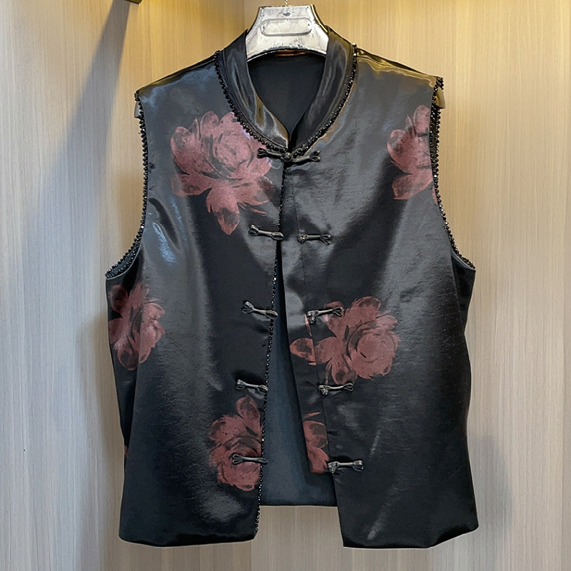 国风马甲女款爆款2025新款中老年马夹时尚气质无袖精品时髦妈妈装