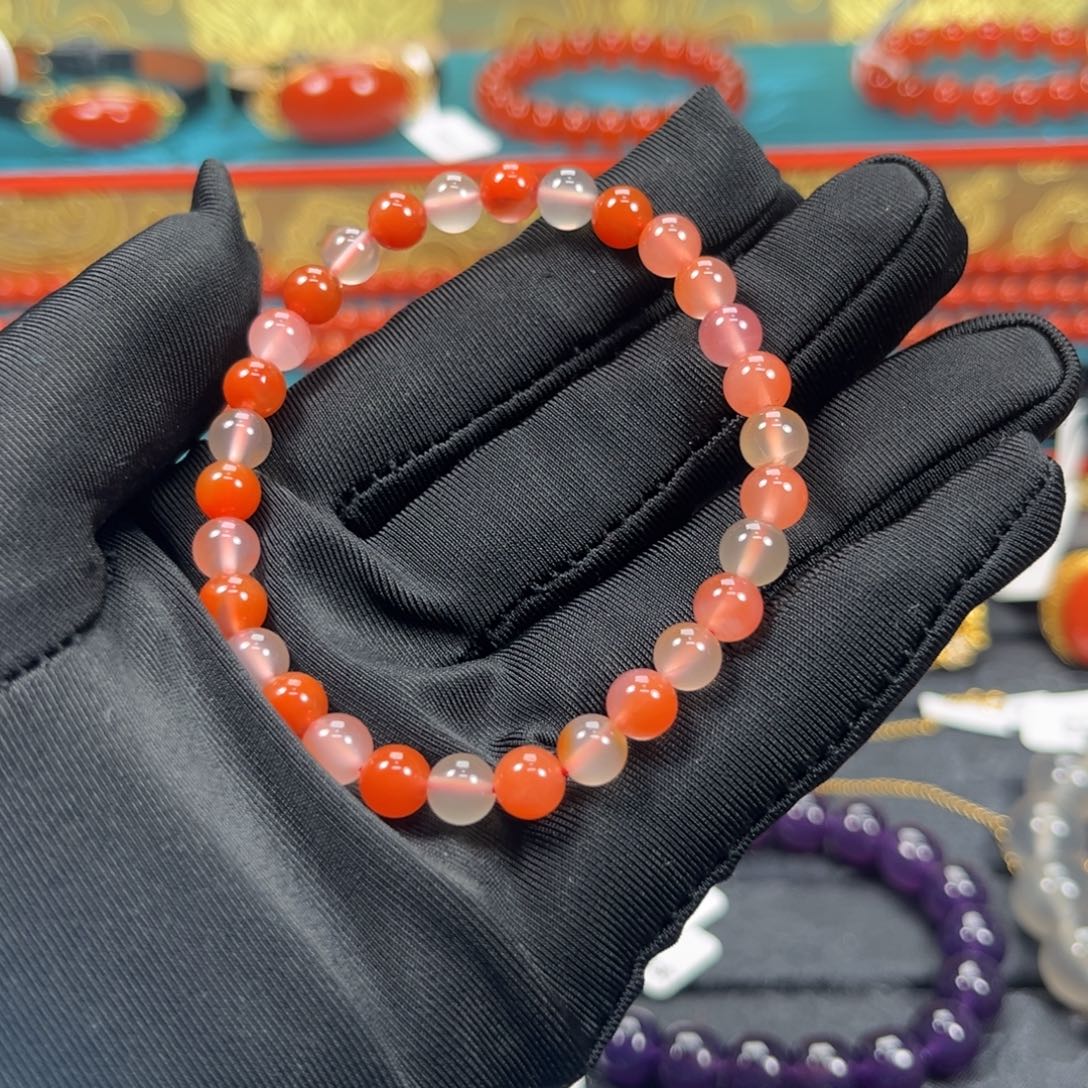 南红玛瑙未镶嵌手串