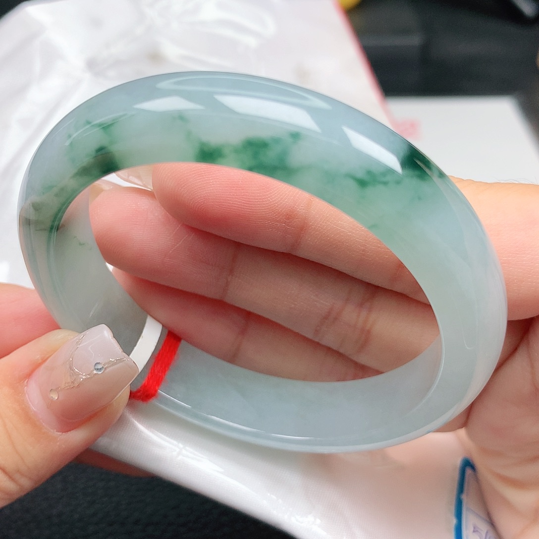 未镶嵌手镯翡翠57正圈