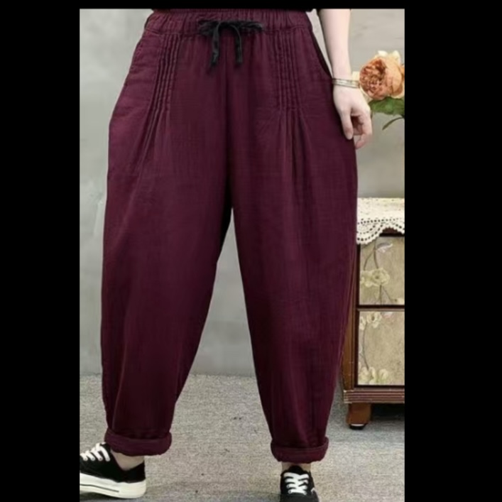 2025【1号】冬季新款加厚双织双纱婴儿棉休闲大码老爹女款棉裤