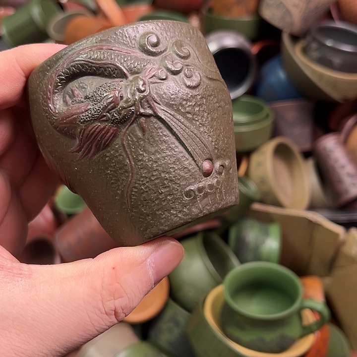 紫砂茶杯全手工紫砂主人杯