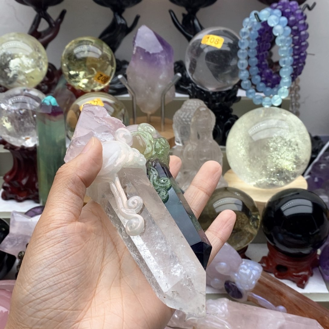 水晶珠宝半成品未镶嵌花***鸟8