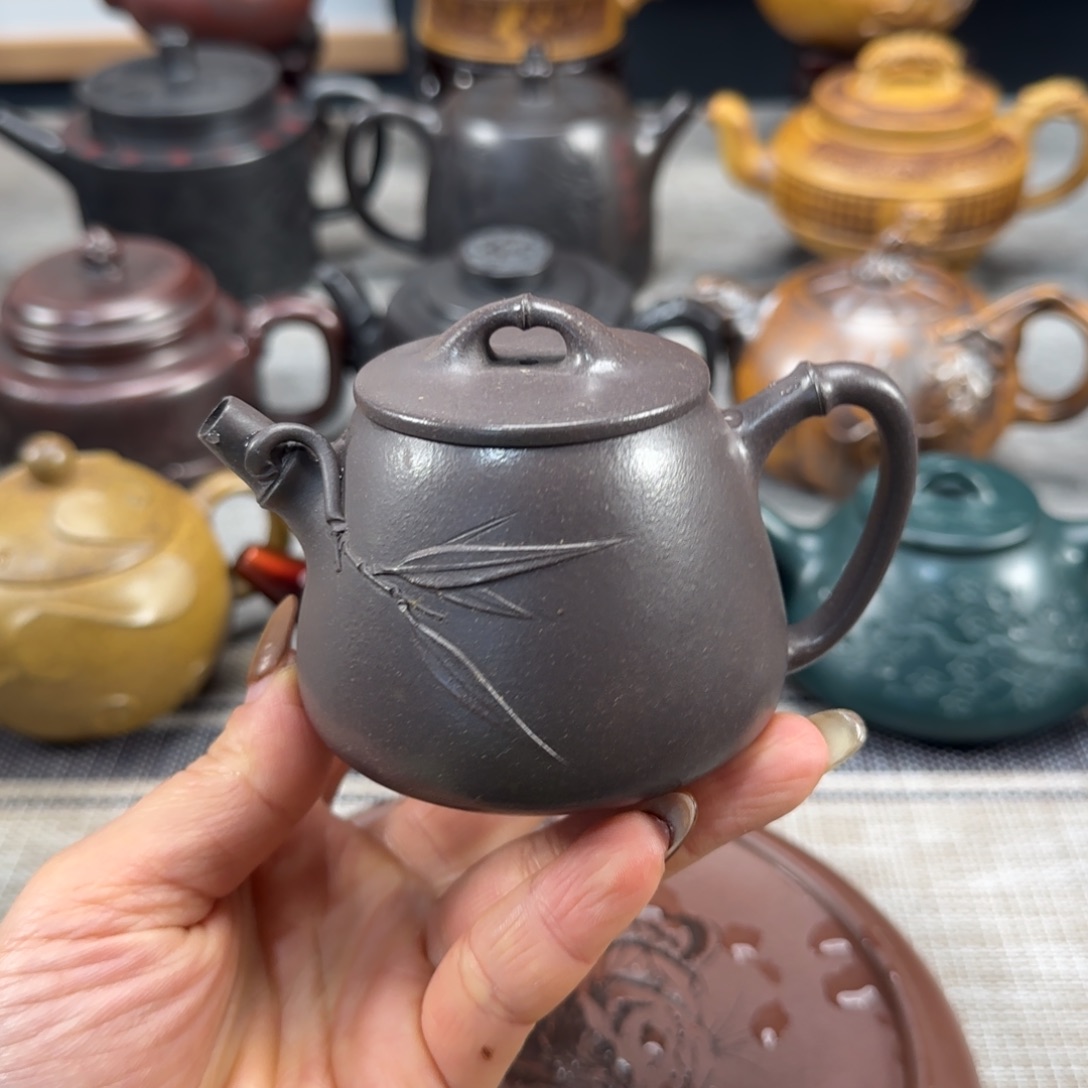 紫砂茶壶紫砂紫色紫砂