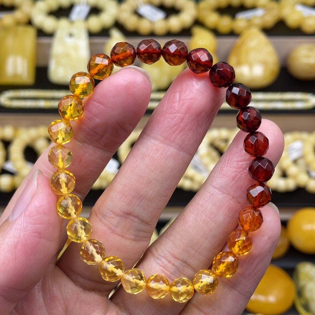 琥珀裸石未镶嵌琥珀蜜蜡