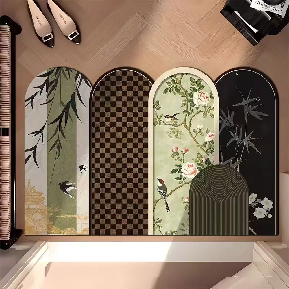 复古入户皮革地垫可擦免洗进门地毯门口门垫2025新款