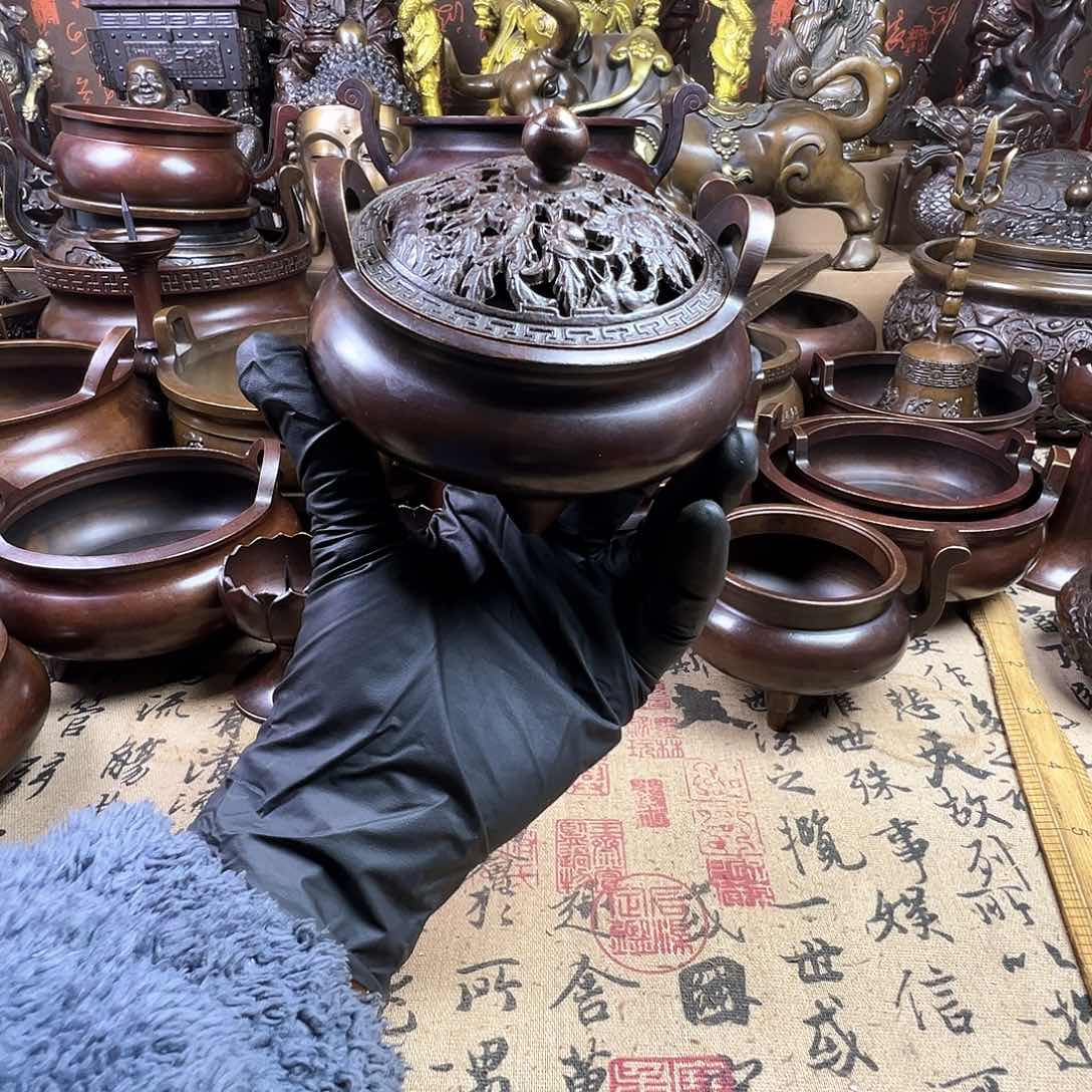 香炉 家用供香炉 风水摆件 聚宝盆 家居摆件