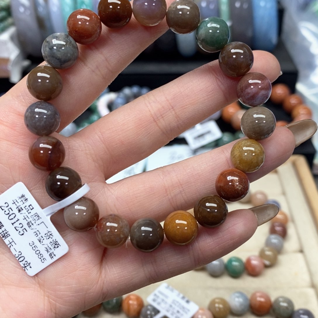 硅化珊瑚（珊瑚玉）手链未镶嵌172