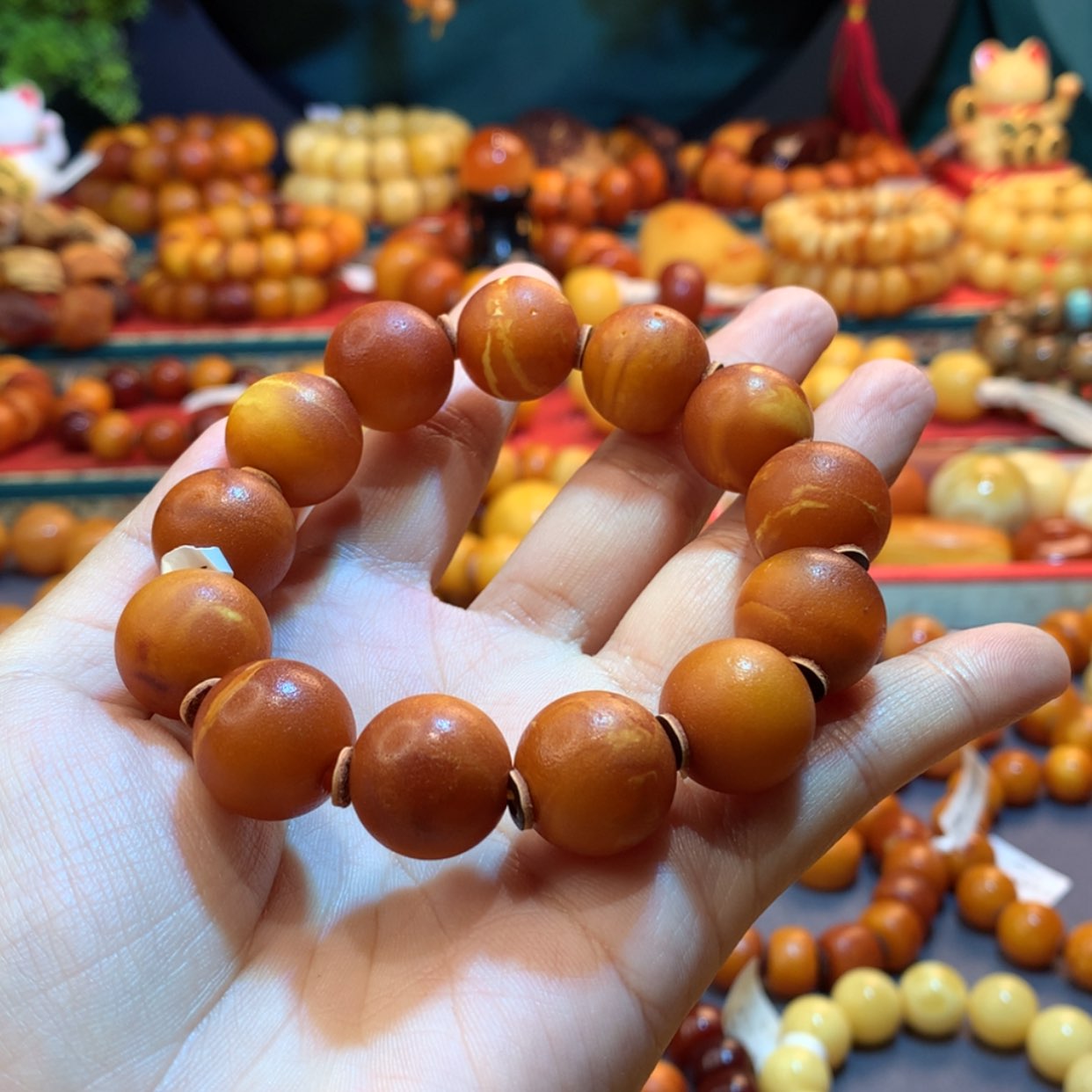 【闪购商品】蜜蜡手串未镶嵌嘻蜜蜡手串