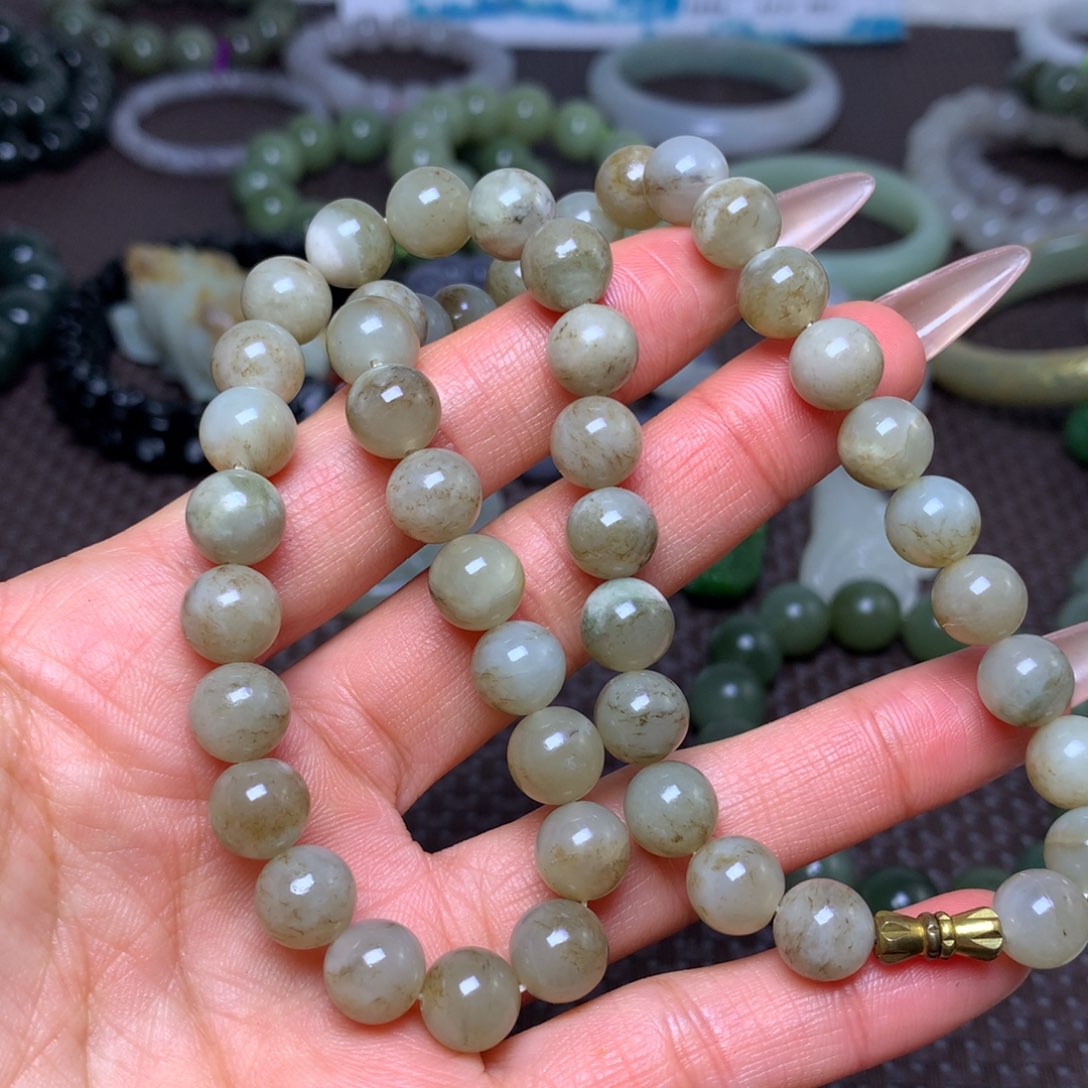 未镶嵌手串和田玉卡9