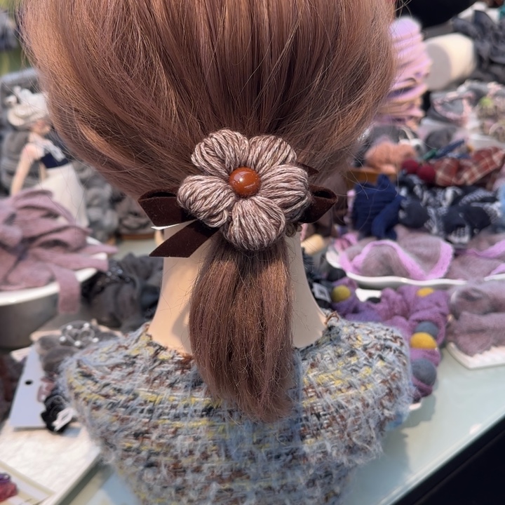 布艺铁合金发绳花