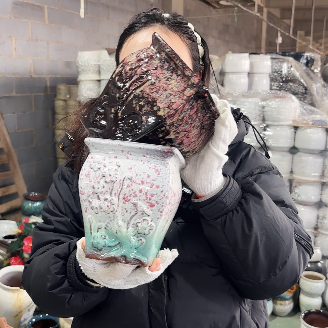 正品两个高17/14红陶