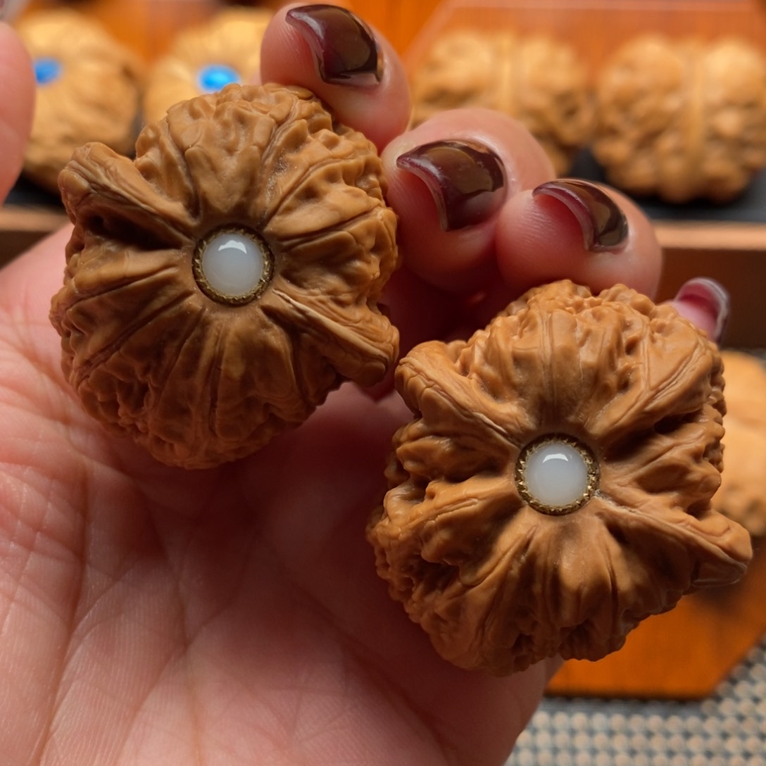 文玩核桃把件38尺寸全品平谷元宝