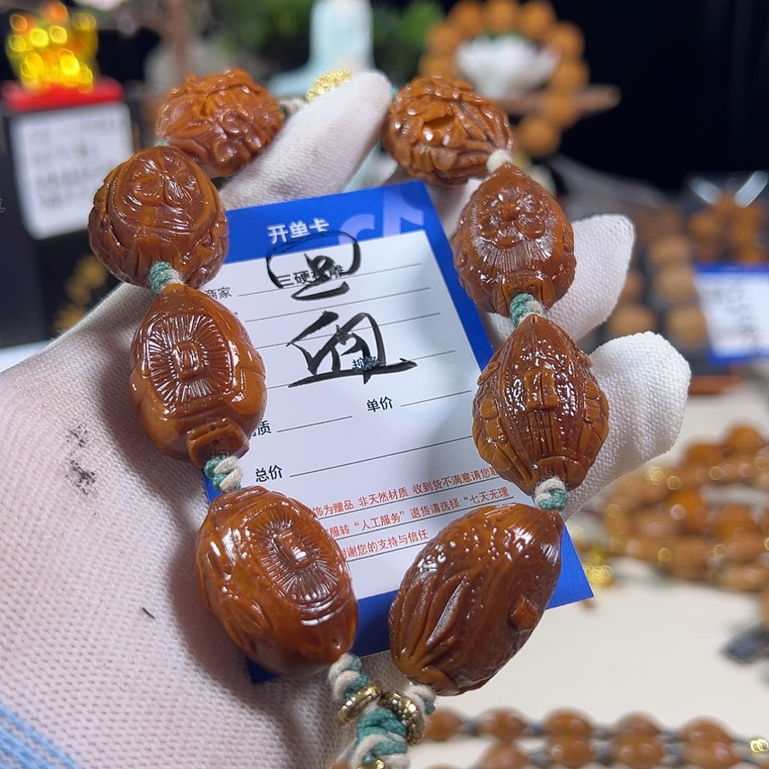 橄榄核手串/手链橄榄核雕刻手工艺品