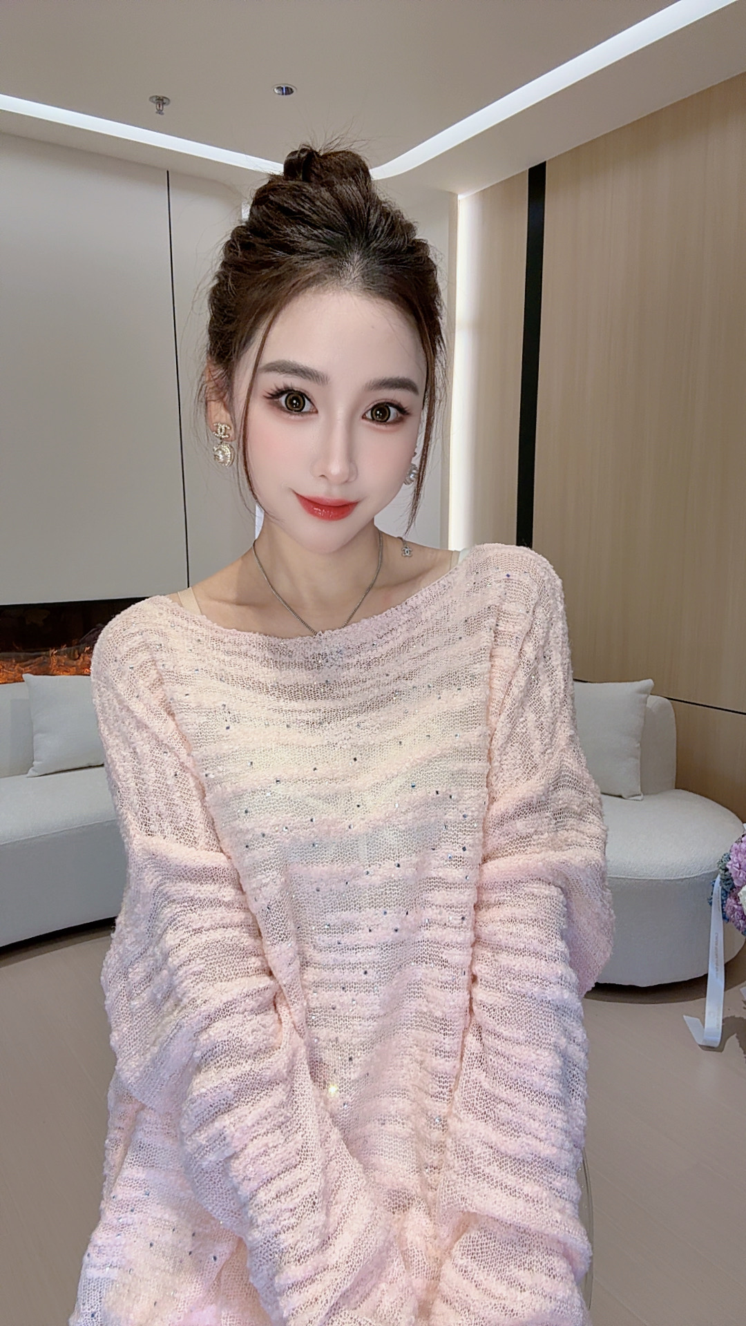 【浪漫沦陷】针织长袖百搭慵懒风宽松秋冬女毛针织衫