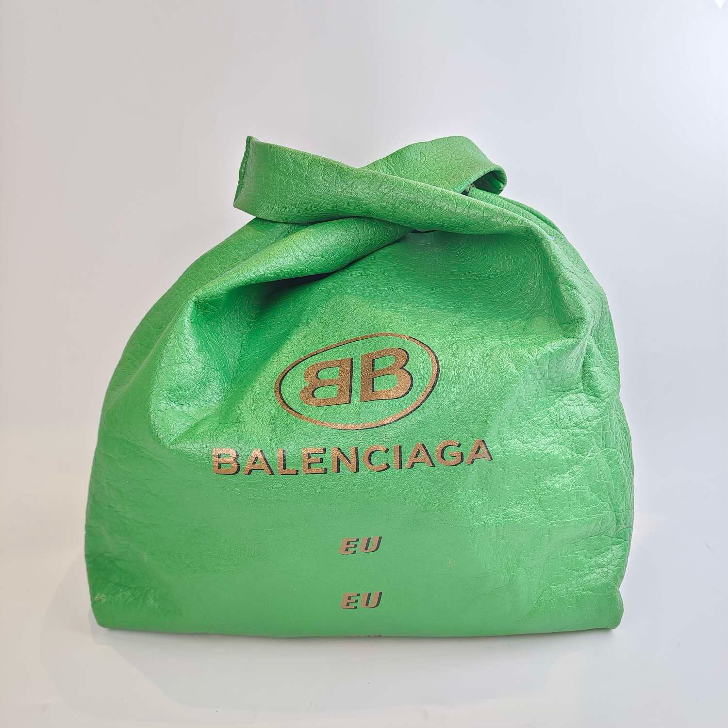 95新 Balenciaga/巴黎世家 绿色 手提包/2346