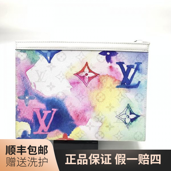 95新 LouisVuitton/路易威登 LV白老花渲染洗漱包/10015862洗漱包