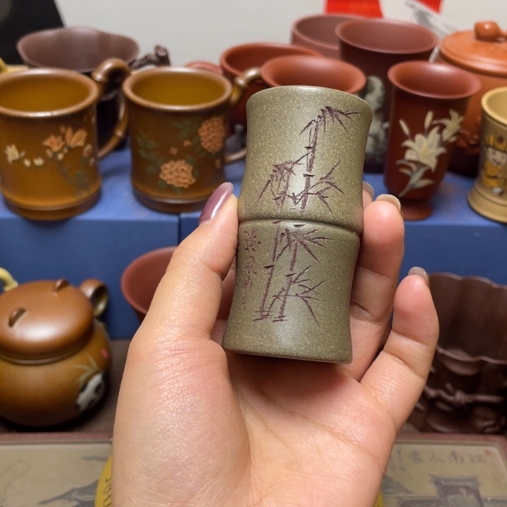 紫砂茶杯紫砂主人杯