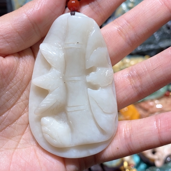 岫玉毛衣链未镶嵌