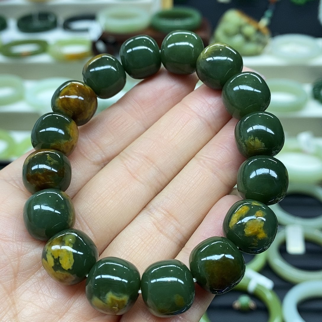 和田玉未镶嵌手链