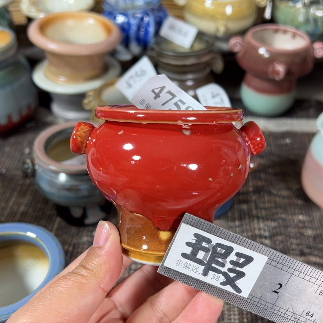 红陶景德镇手工花盆