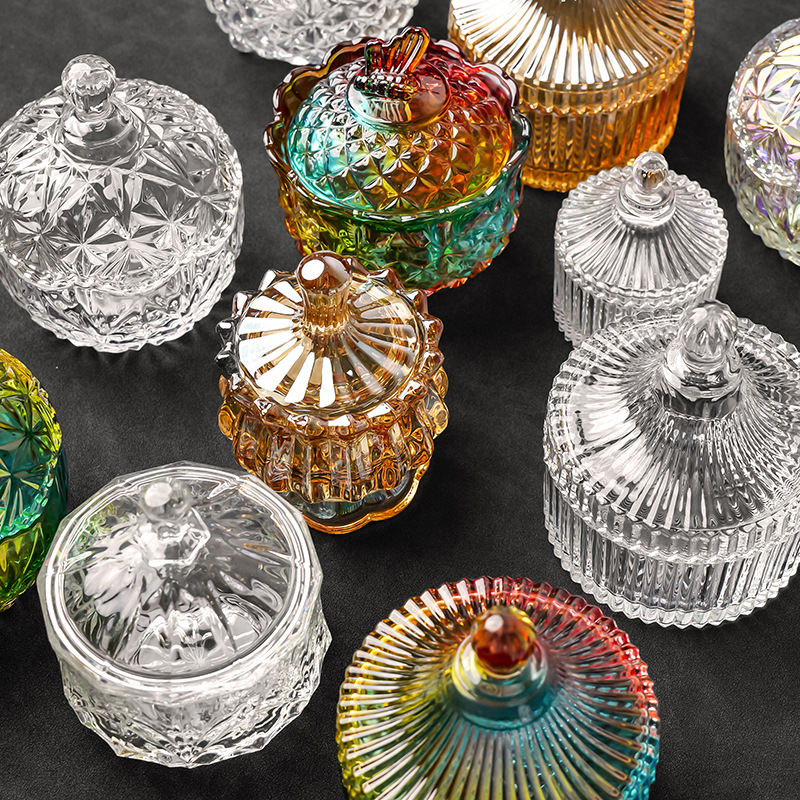 水晶御守盐净化玻璃碗白水晶消磁碎石扩香石容器首饰收纳盒