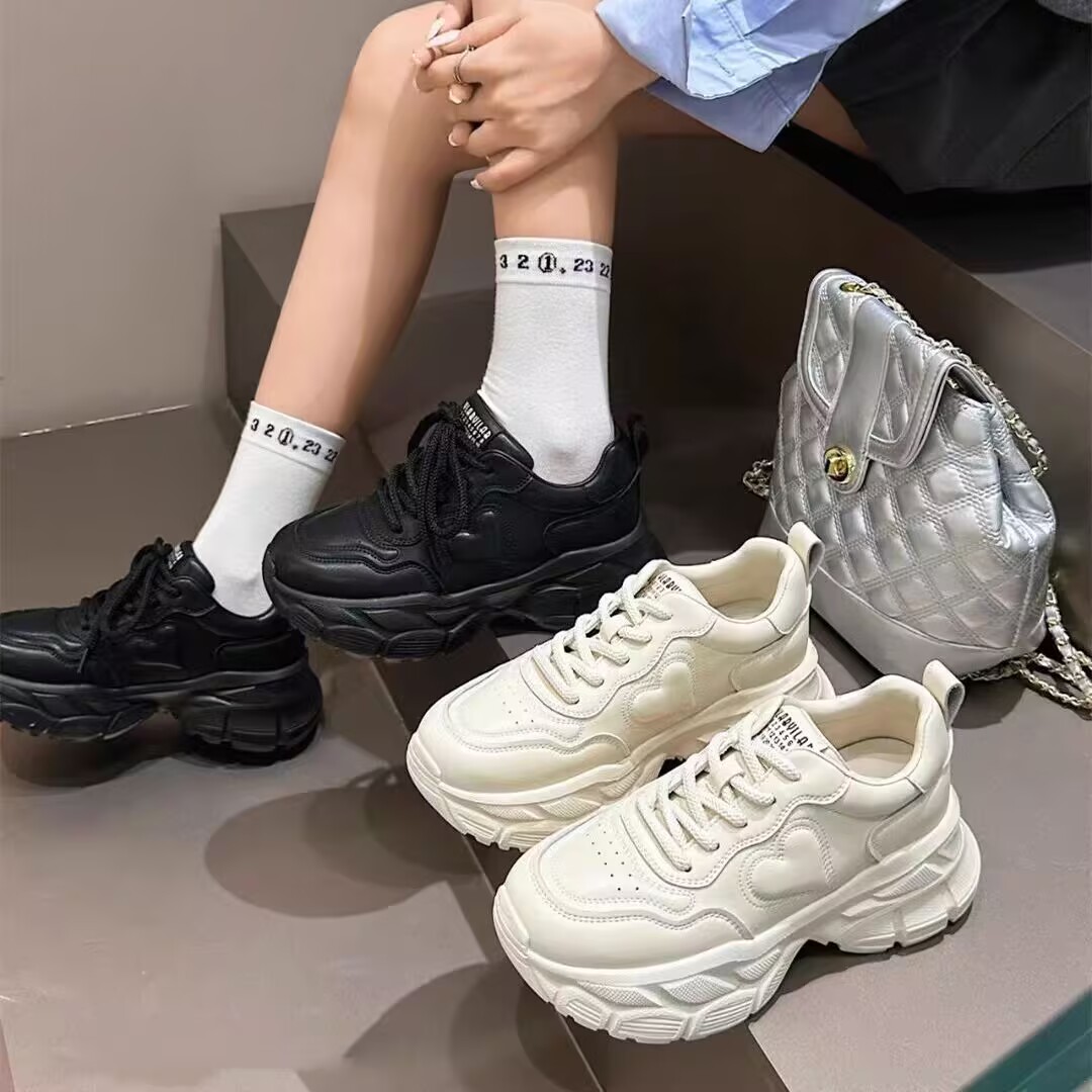 165041新款小白鞋网面休闲鞋时尚潮款老爹鞋百搭运动鞋女鞋