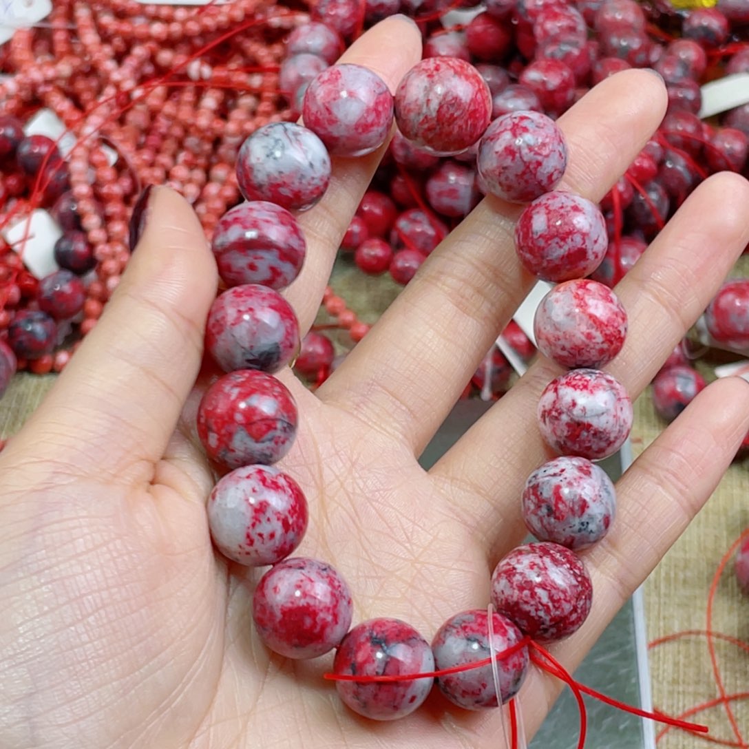 天然辰砂天然原石手串