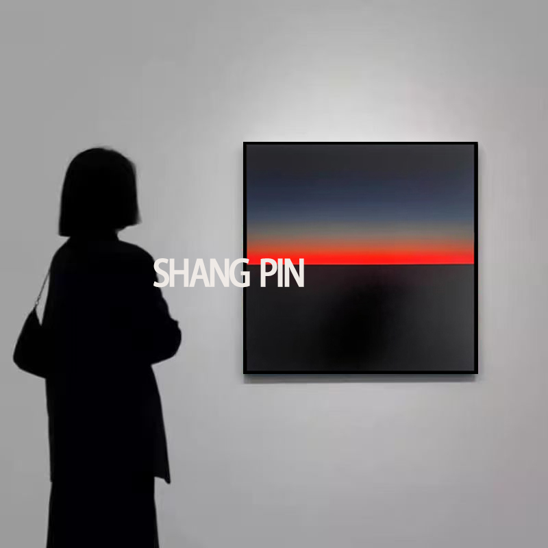 黑白灰客厅装饰挂画抽象装饰画包豪斯装饰画肌理画挂画