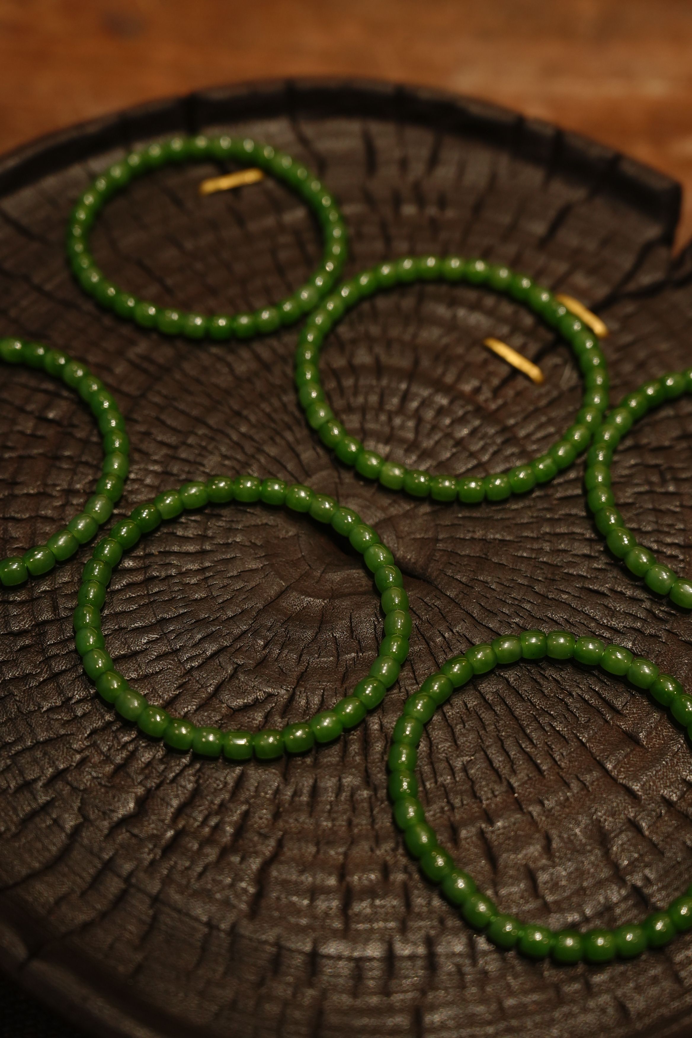 W251121695丨5MM碧玉单圈 和田玉手串  多样性发其一