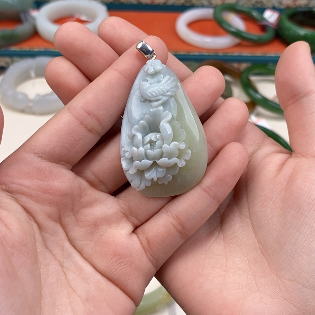 和田玉银S925镶嵌手镯回流 251222 