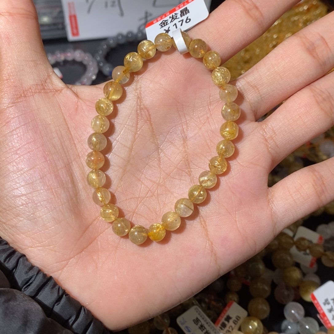 水晶手链未镶嵌我