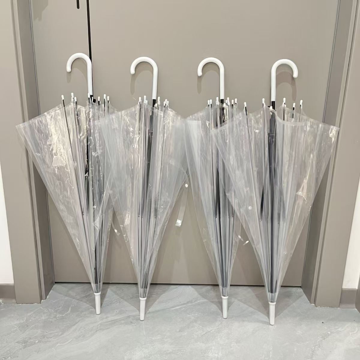 透明雨伞男女ins网红可爱小清新学生透明雨伞氛围感