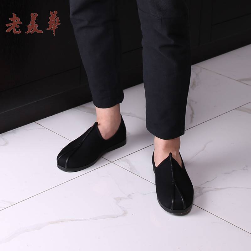 老美华男款手工布鞋 PU胶鹰洒礼/092106009 