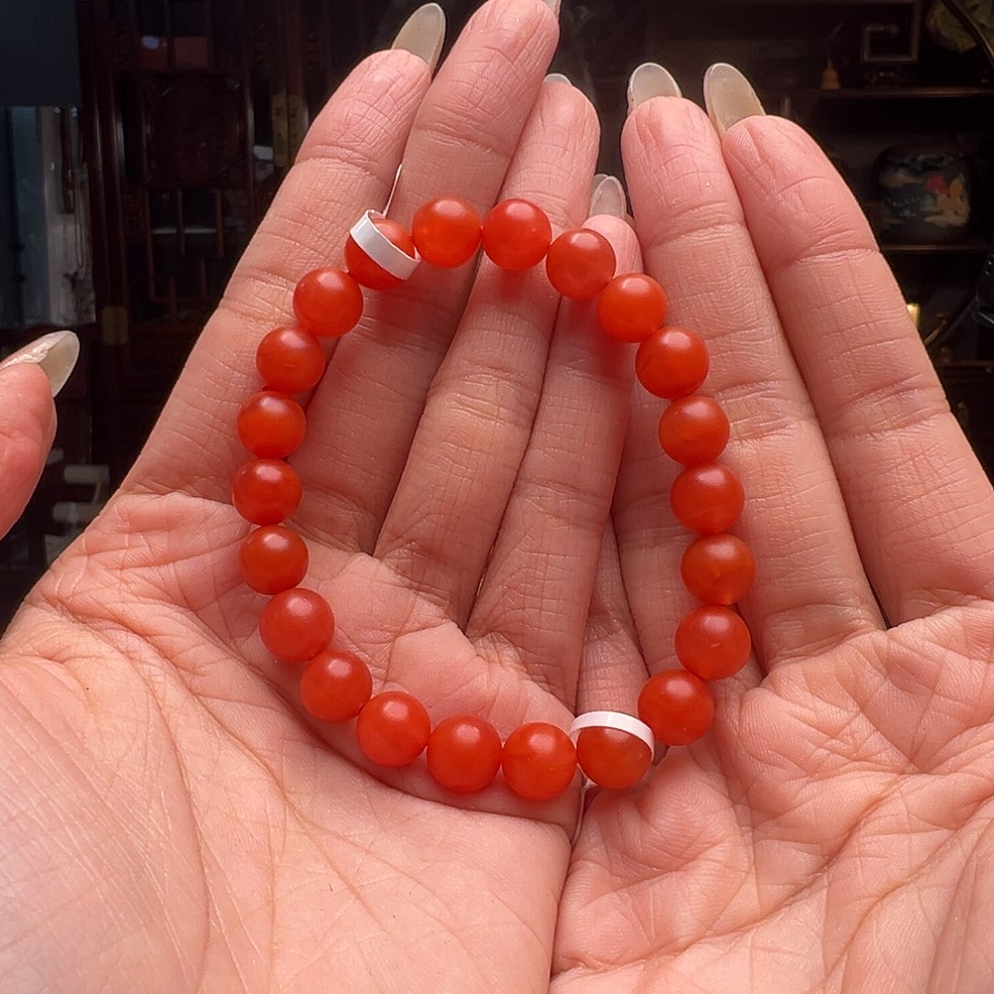 南红玛瑙手串未镶嵌HJ005多样性发其一8mm