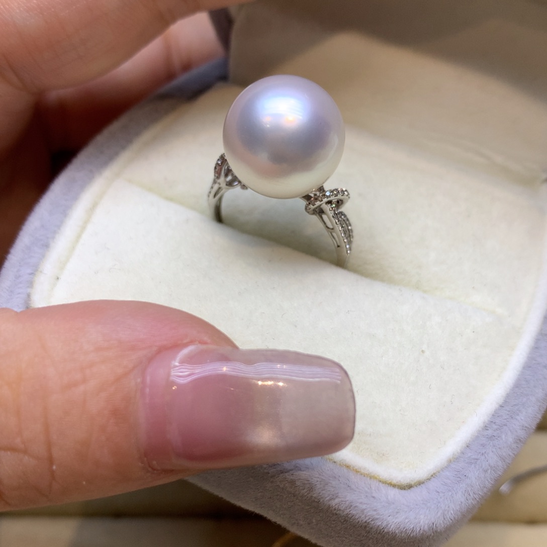 未镶嵌戒指海水珍珠