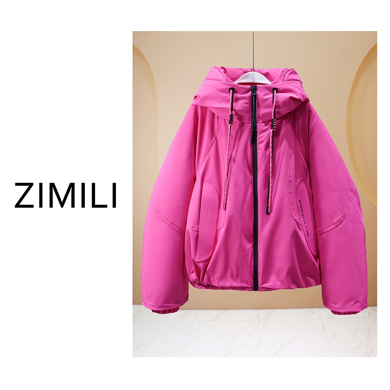 【亮哥欧货女装】冬季加厚《璀璨洋红》户外轻运动高蓬松羽绒服265090