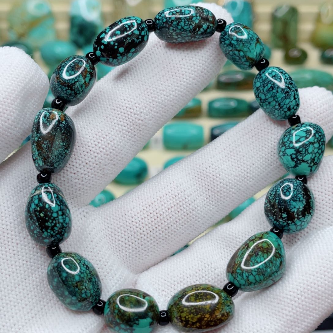 绿松石散珠未镶嵌