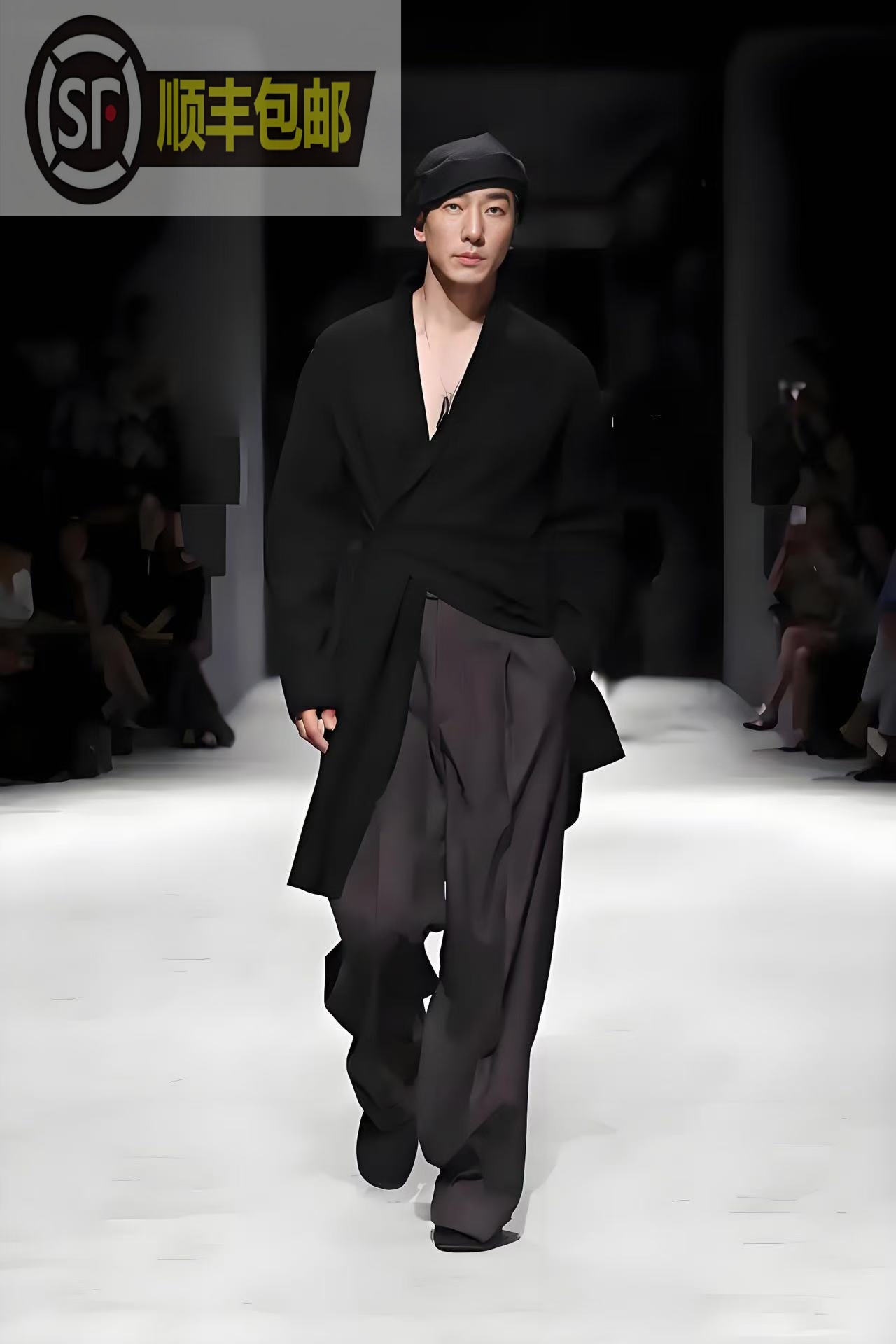 [HC}D设计师设计新款背面拼接男士半袖T恤-A35888
