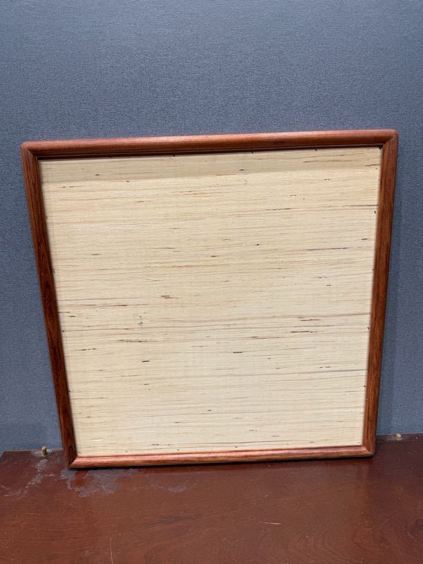 别墅定制款50x50真巴西花梨木榫卯画框