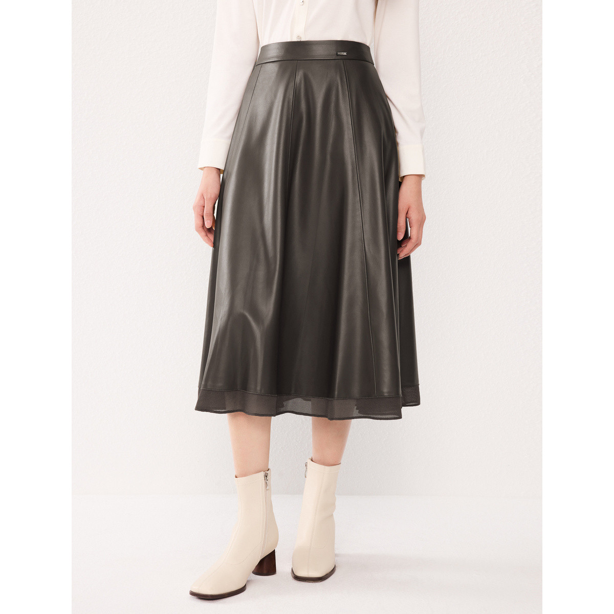 【李老板专属】秋季款美拉德风时尚高级感PU革皮裙半截裙女