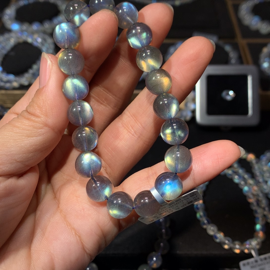 拉长石手链10未镶嵌