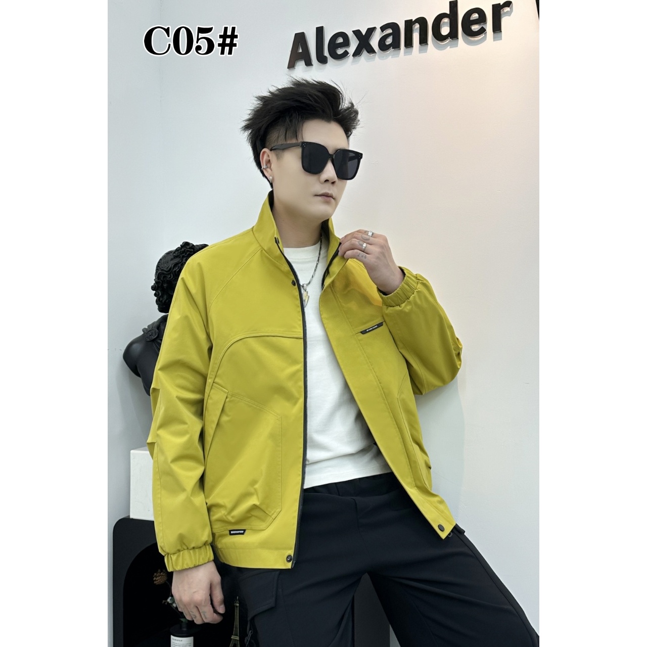 005-2503-05帅气夹克男韩版立领2025春秋季新款潮流短款外套