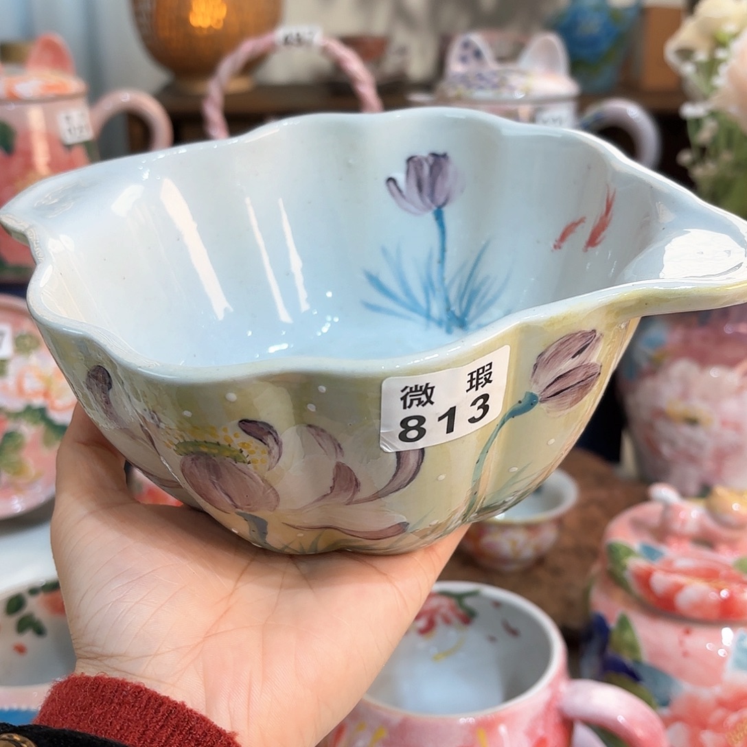 景德镇手绘高温釉下彩陶瓷茶具