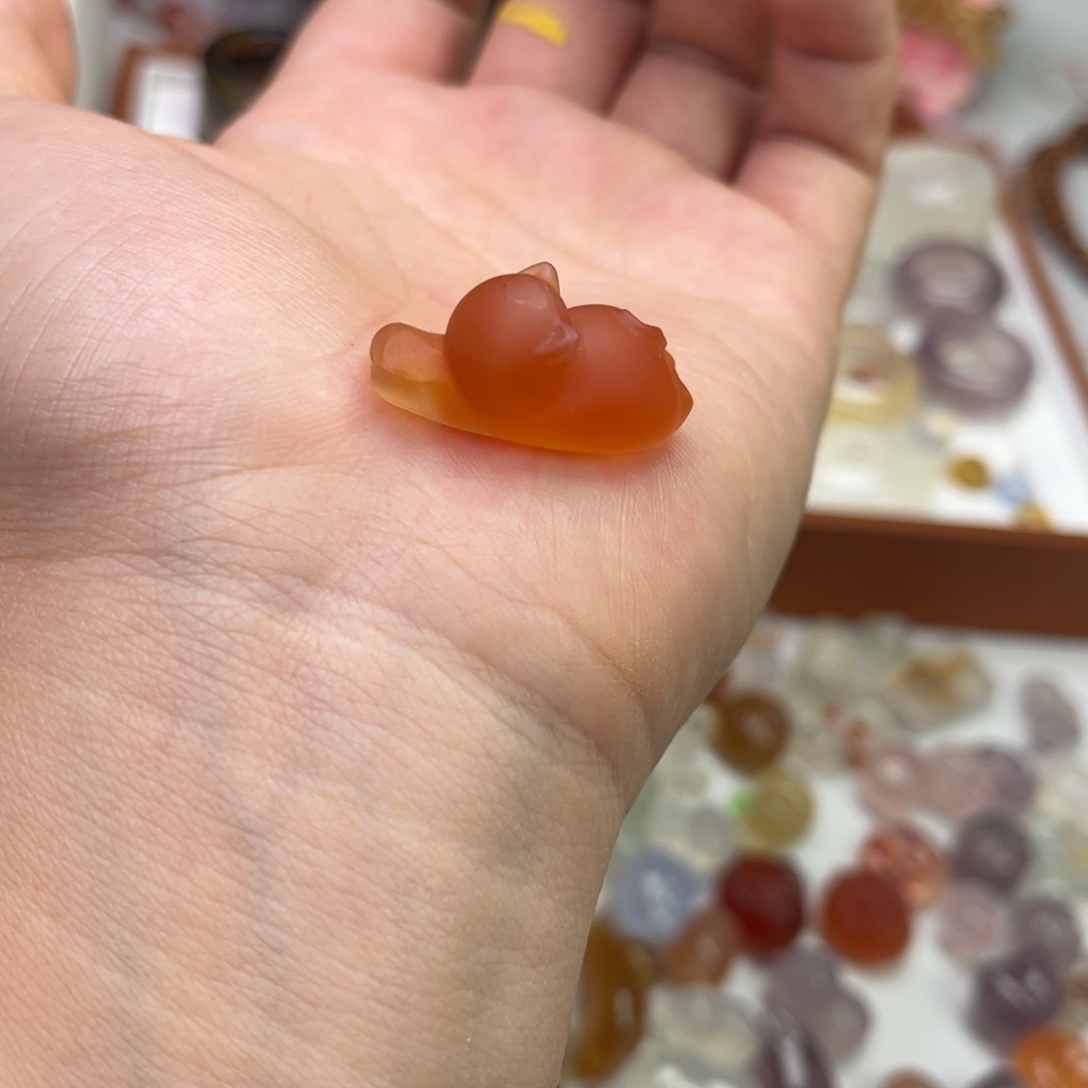 玛瑙/玉髓合金戒指趴趴猫