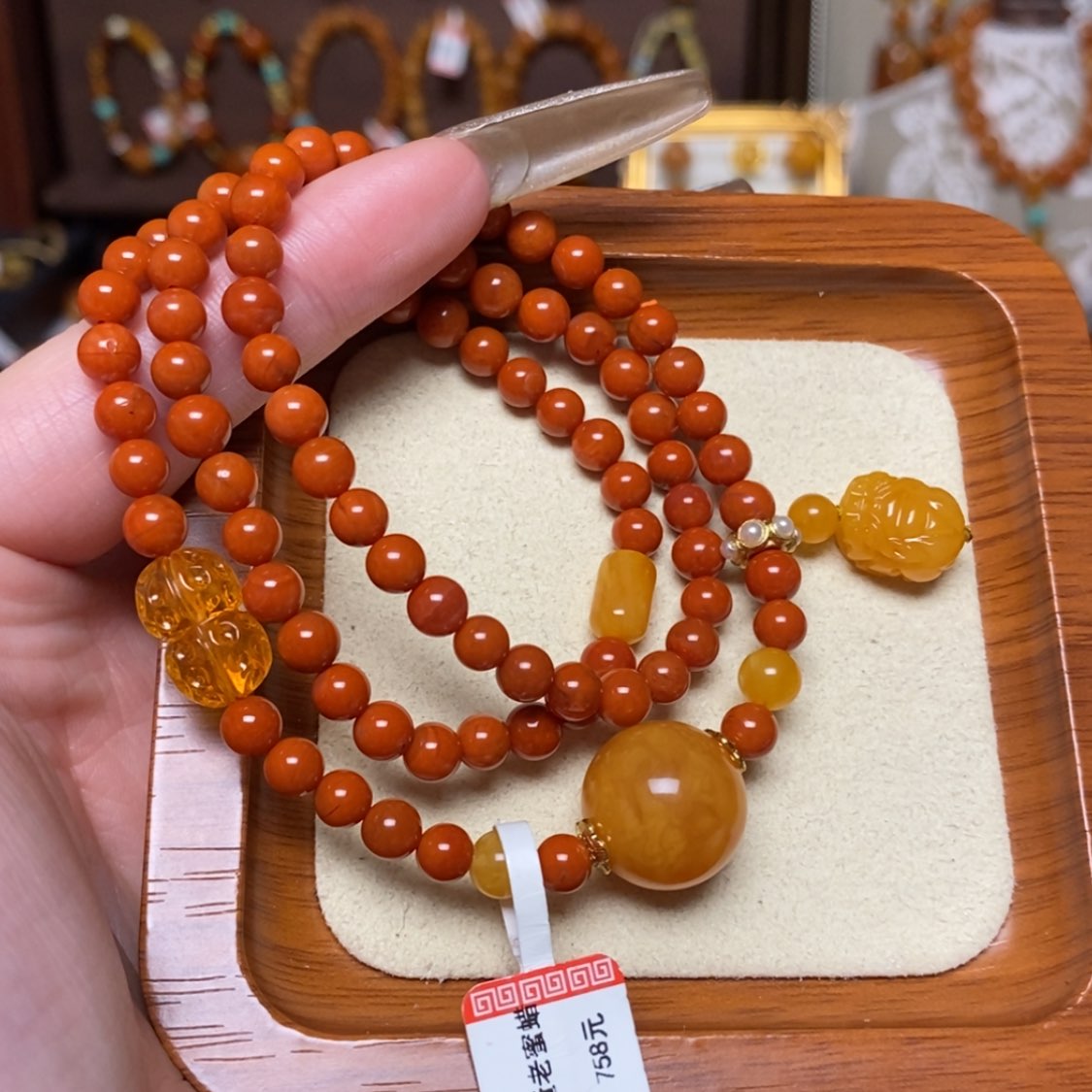 【闪购商品】手链蜜蜡未镶嵌手串