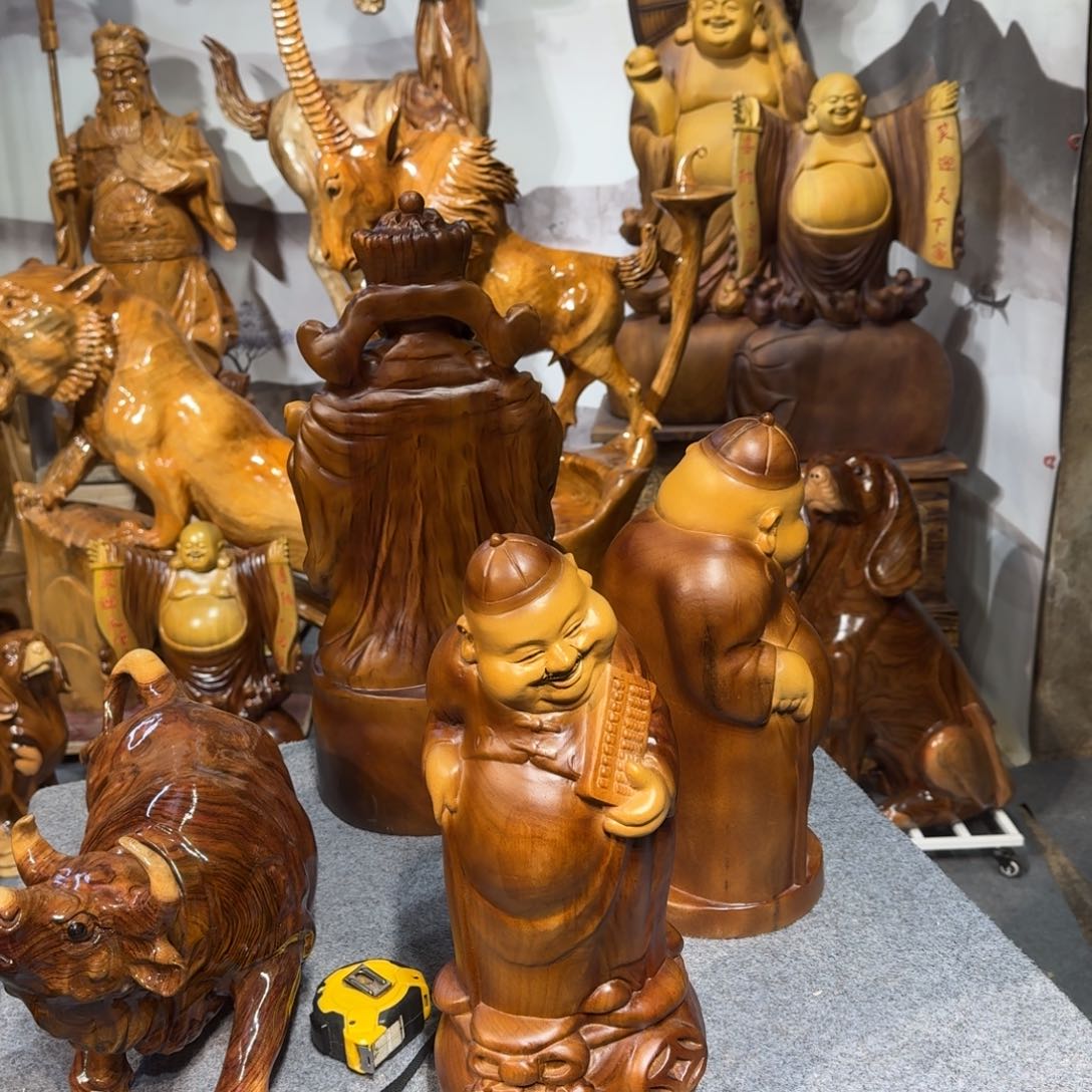 香樟木小*香樟木地主摆件